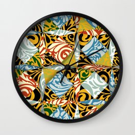 Colorful Quilt Wall Clock