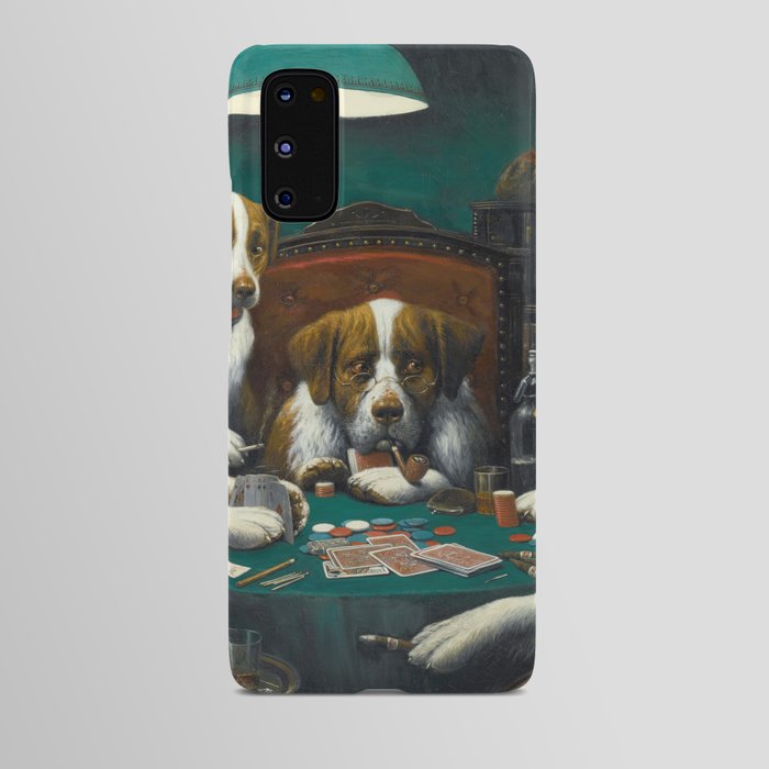 Poker Game (1894) Dogs Playing Poker Painting Cassius Marcellus Coolidge  Android Case