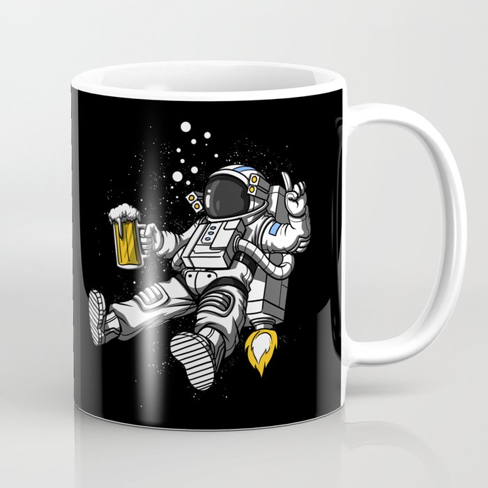 Astronaut Drinking Beer Space Party Coffee Mug