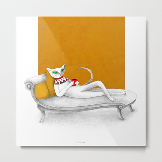 starting with a coffeebreak Metal Print