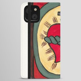 Plate 50 Sacred Heart From Portfolio "Spanish Colonial Designs of New Mexico" iPhone Wallet Case