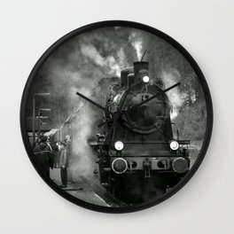 Steam Engine Wall Clock