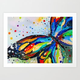 Colrful butterfly Art Print