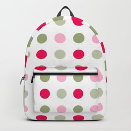 Orange, Red and Blue Dots Colorful  Pattern Cutest Backpack
