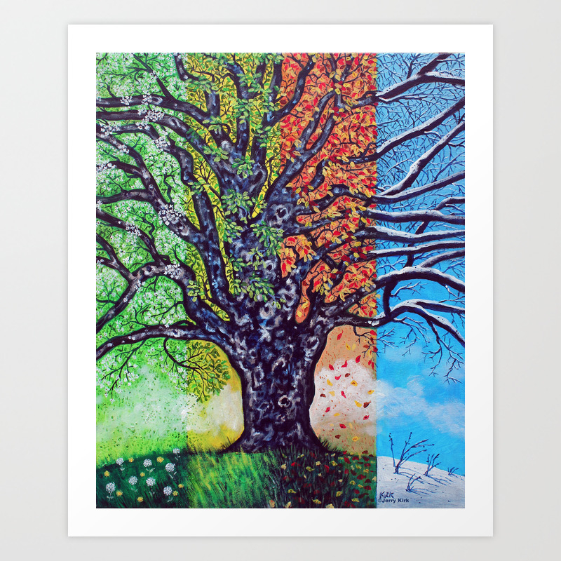 A Tree For All Season Art Print By Jerrykirk Society6
