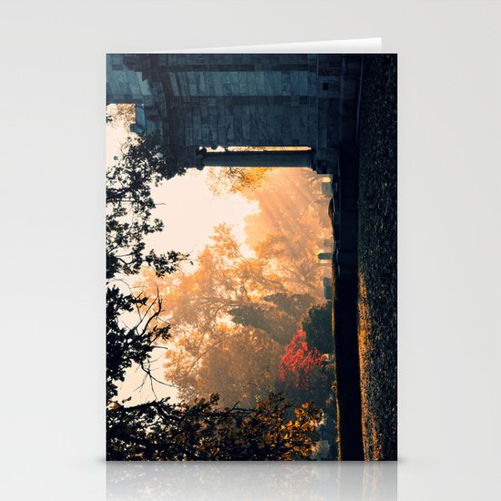 Fall morning at Green Lawn Stationery Cards