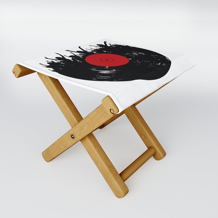 Vinyl record party Folding Stool