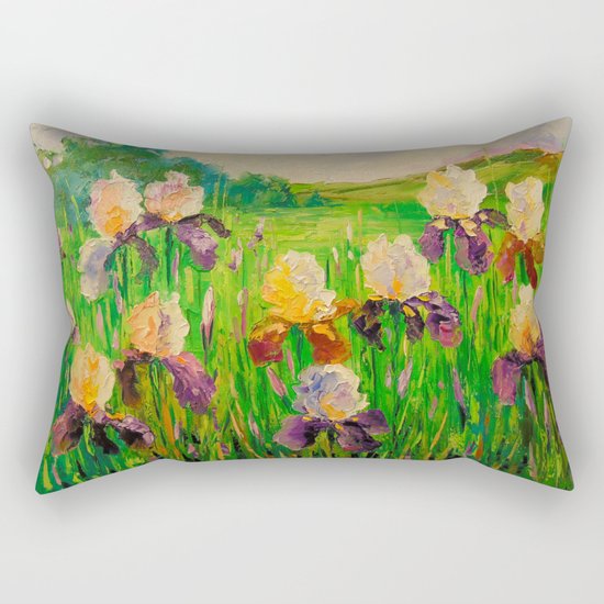 Irises Rectangular Pillow