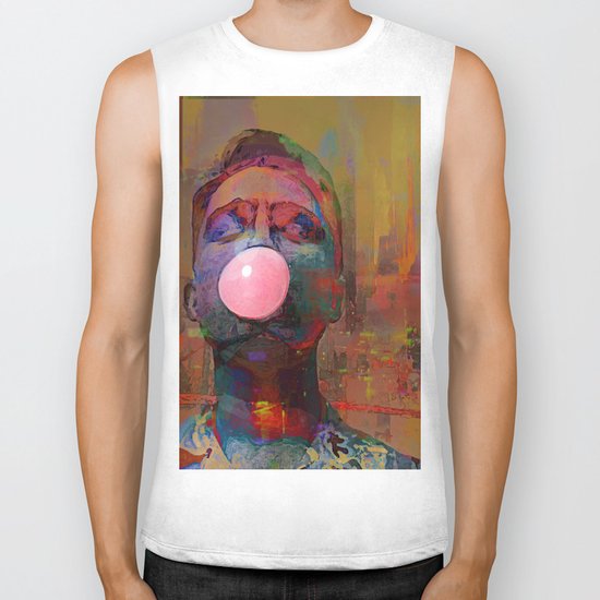bubble gum boy Biker Tank