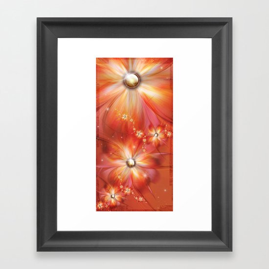 La Roja Heat Framed Art Print
