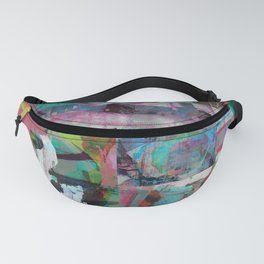 Matter Unorganized Fanny Pack | Ink, Digital, Modern, Collage, Abstract, Oil, Colorful, Illustration, Painting, Acrylic 