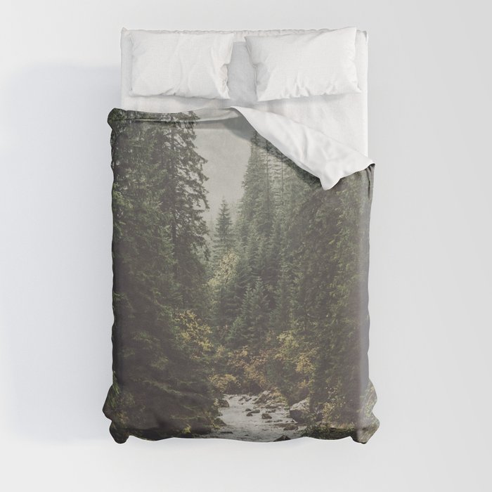 Mountain creek - Landscape and Nature Photography Duvet Cover