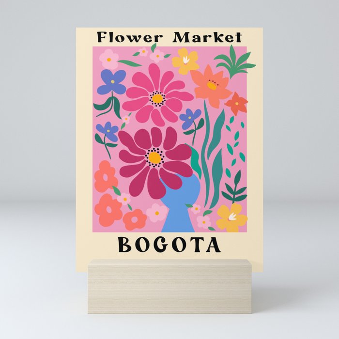 Flower Market Bogota Mini Art Print