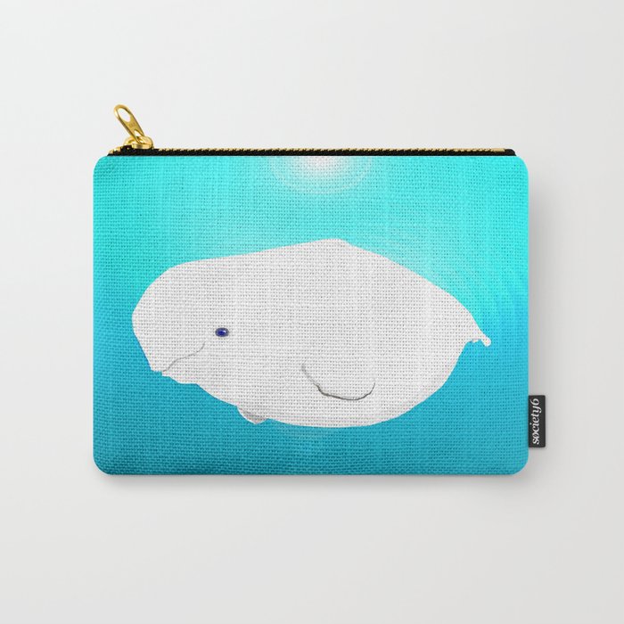 Fat Beluga Whale Carry-All Pouch