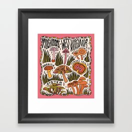 Mushrooms of West Virginia Framed Art Print