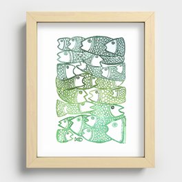 peixinho verde Recessed Framed Print