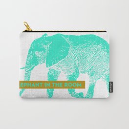 Elephant in the room Carry-All Pouch | Metaphorical, Phrase, Danger, Pay, Graphicdesign, Fat, Artist, Attention, Elephant, Risk 