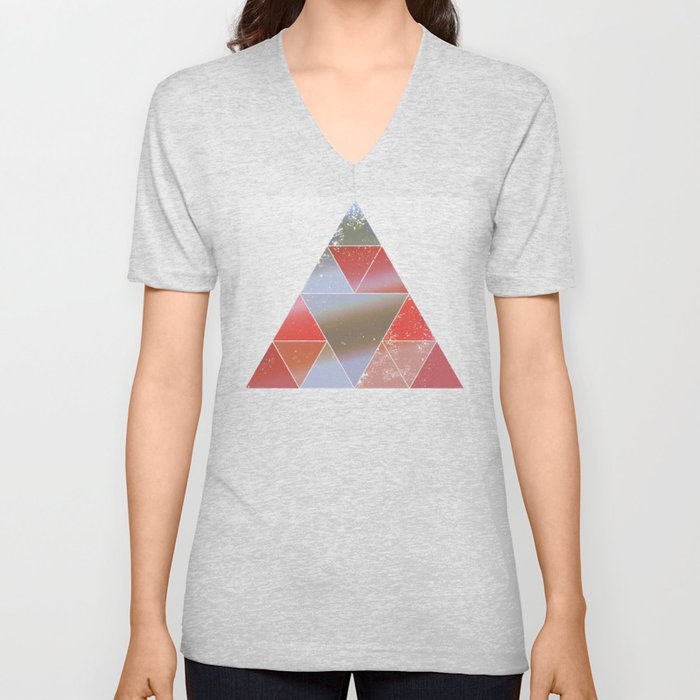geometrics V Neck T Shirt