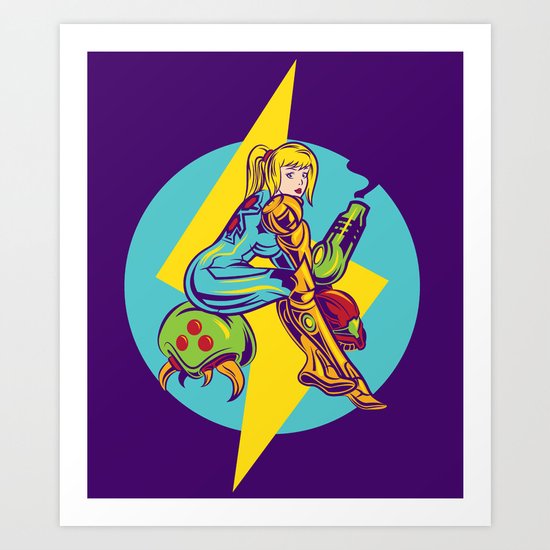 Femme Fatale Hunter Art Print