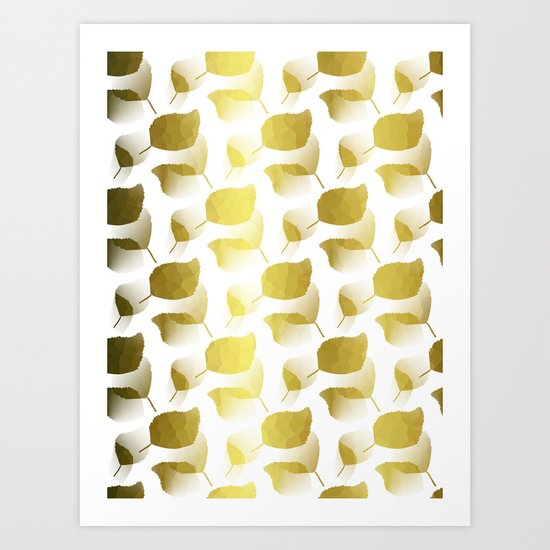 Golden Cascade Art Print