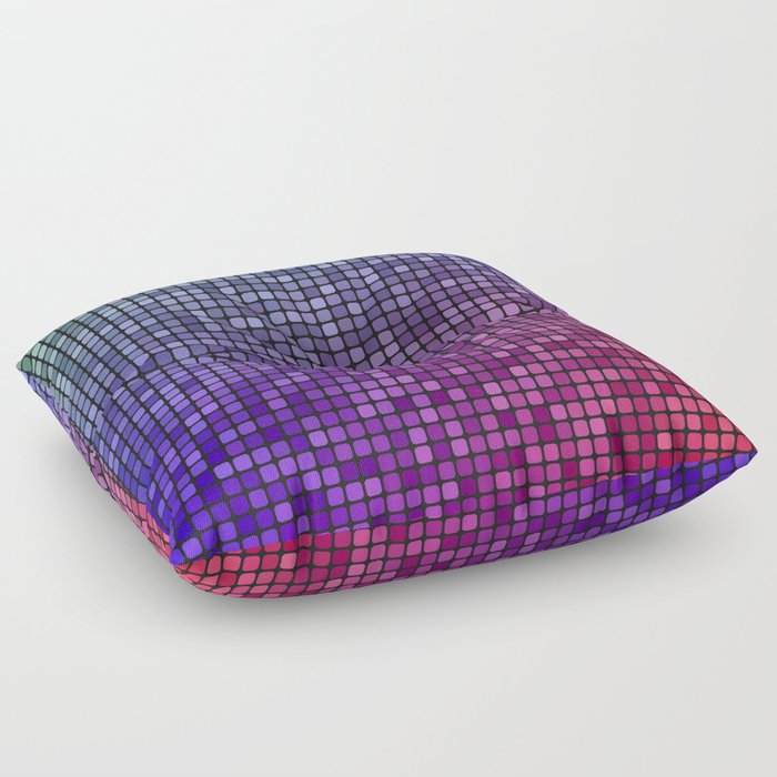 Colorful mosaic Floor Pillow