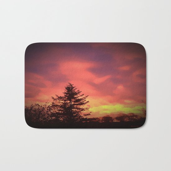 Beautiful Red Sky Bath Mat