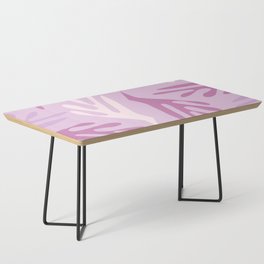 Ailanthus Cutouts Midcentury Modern Abstract Pattern in Light Lilac Coffee Table