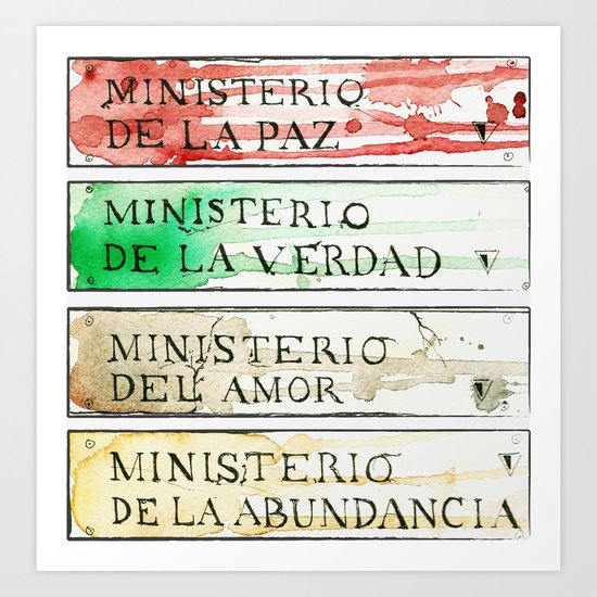 Ministerios 1984 Art Print
