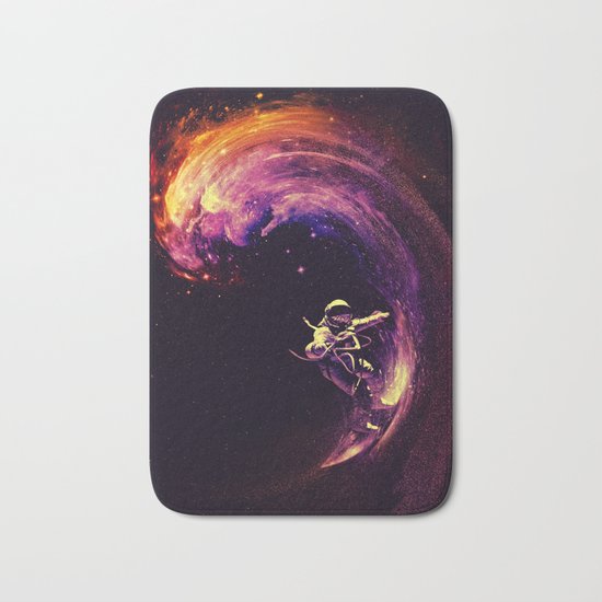 Space Surfing Bath Mat
