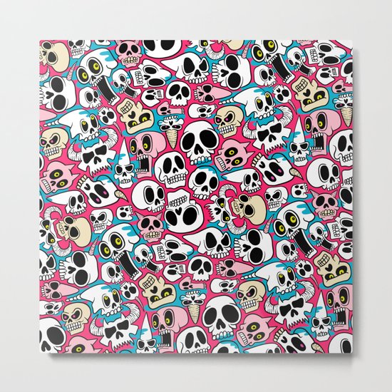 Skullz Metal Print