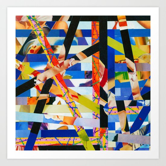 January (stripes 6) Art Print