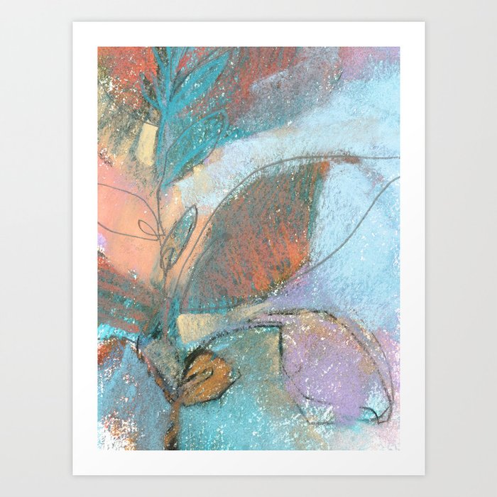 Colorful Abstract Floral Art Print