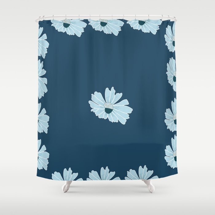 Daisy floral  Shower Curtain