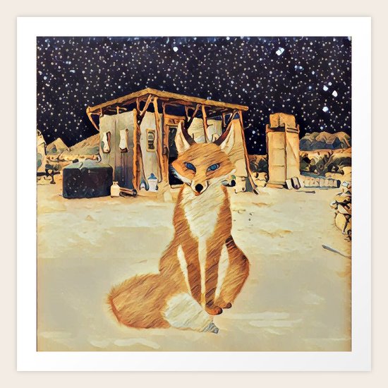 Little fox Art Print