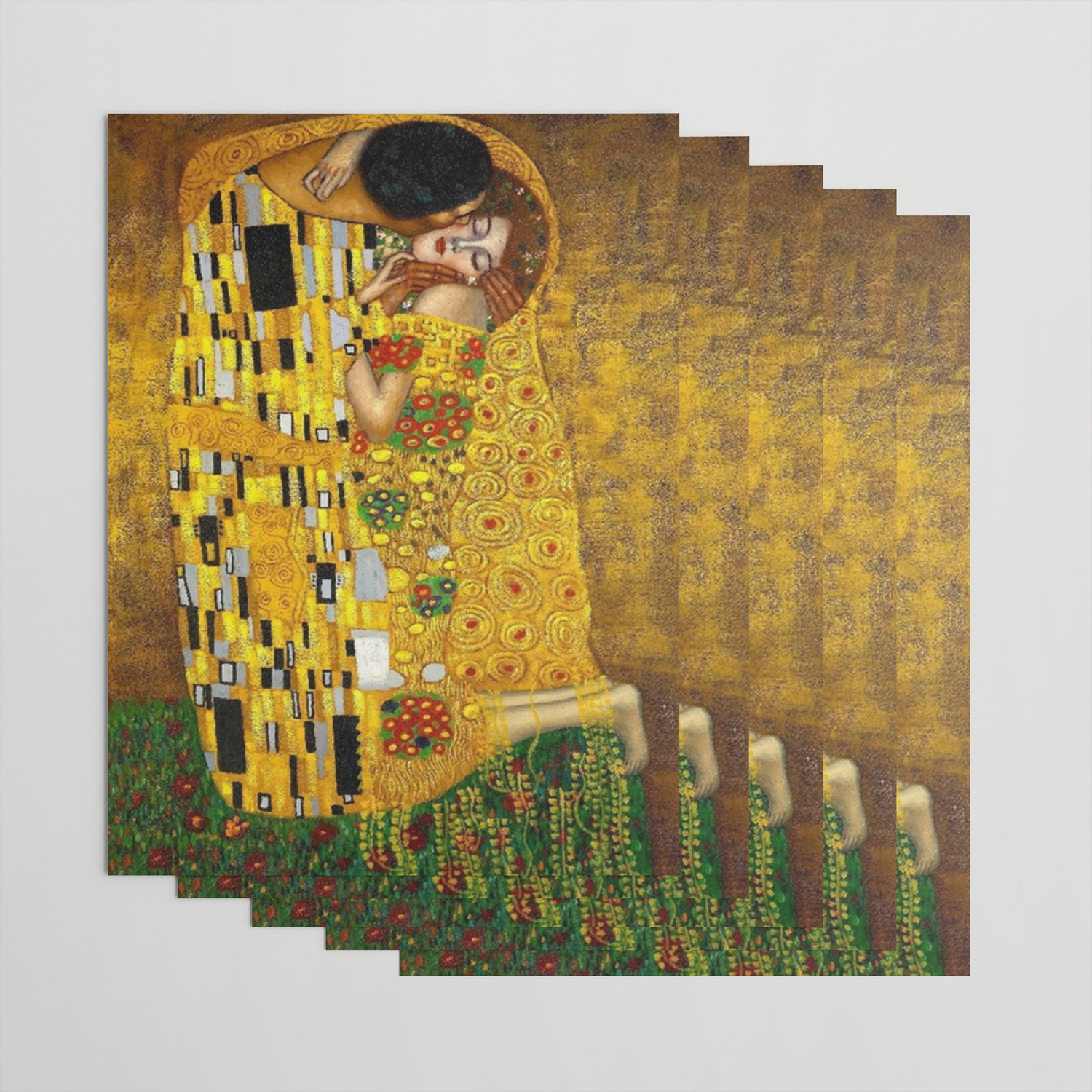 The Kiss Painting Gustav Klimt Wrapping Paper By Historystuff