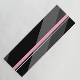 Thin And Thick Lines - Pink Yoga Mat