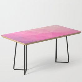 Pastel Pink Triangle Geometry Coffee Table