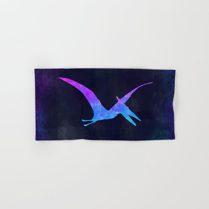Pterodactyl In Space Dinosaur Graphic Art Watercolor Canvas