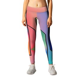 Realizers Leggings | Pop Surrealism, Graphic Design, Abstract, 3D 