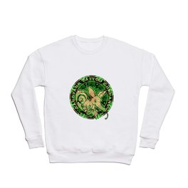 Leafy Green Aardvark Tattoo Company Logo Crewneck Sweatshirt