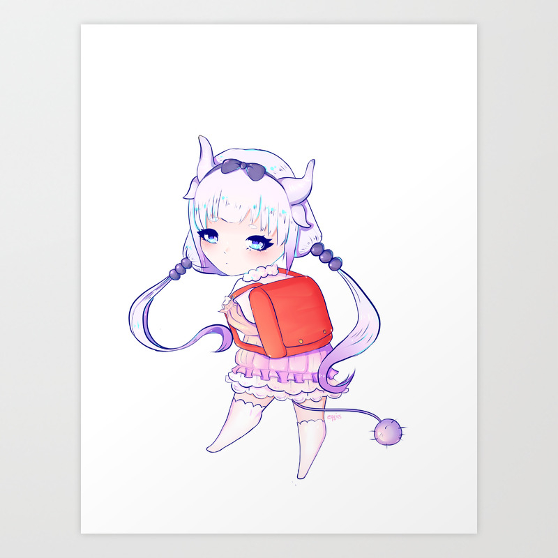 Kanna Kamui Chibi Art Print By Eqqies Society6