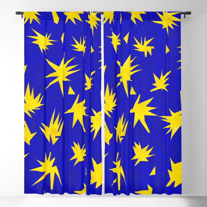 Starry Night - Matisse Inspired Cut Out Blackout Curtain