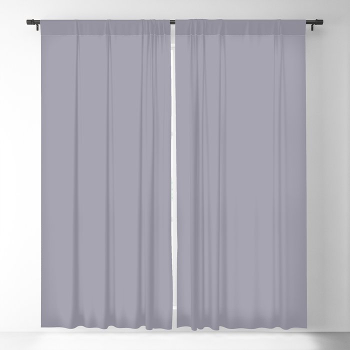 Pantone Lilac Gray 16-3905 Trendy Earth Tone Solid Color Blackout Curtain