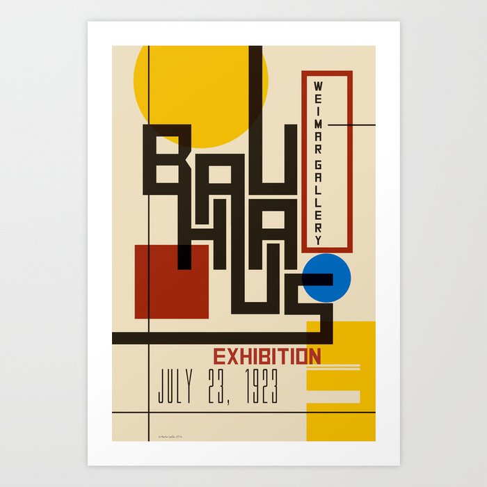 Bauhaus Poster Art Print by Blue Lightning TV | Society6