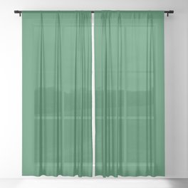 Felt Green Sheer Curtain