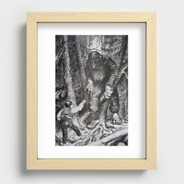 The Ash Lad who had an Eating Match with the Troll Theodor Kittelsen Recessed Framed Print