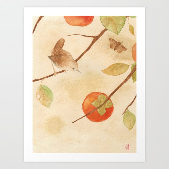 Winter Wren Art Print