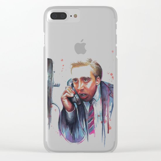 Nicolas Cage Vampire Meme Clear iPhone Case