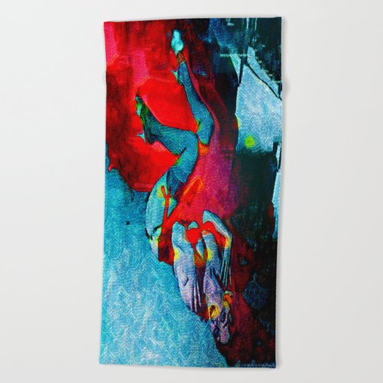 Fiery Desire Beach Towel