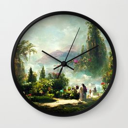 Garden of Eden Wall Clock